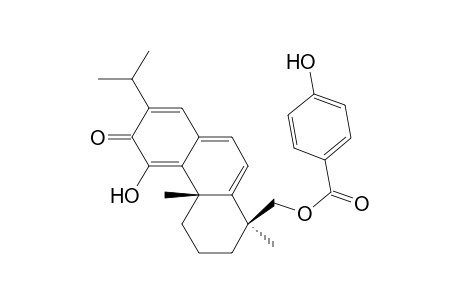 Benzoic acid, 4-hydroxy-, [1,2,3,4,4a,6-hexahydro-5-hydroxy-1,4a-dimethyl-7-(1-methylethyl)-6-oxo-1-phenanthrenyl]methyl ester, (1S-cis)-