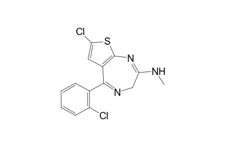 7-chloro-5-(o-chlorophenyl)-2-(methylamino)-3H-thieno[2,3-e][1,4]-diazepine