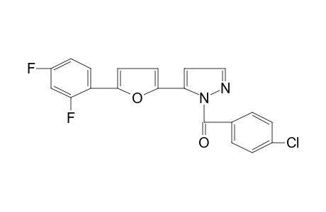 1-(p-chlorobenzoyl)-5-[5-(2,4-difluorophenyl)-2-furyl]pyrazole