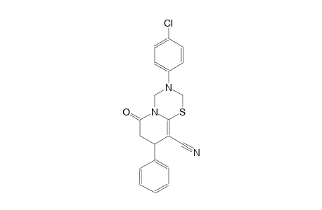 2H,6H-pyrido[2,1-b][1,3,5]thiadiazine-9-carbonitrile, 3-(4-chlorophenyl)-3,4,7,8-tetrahydro-6-oxo-8-phenyl-