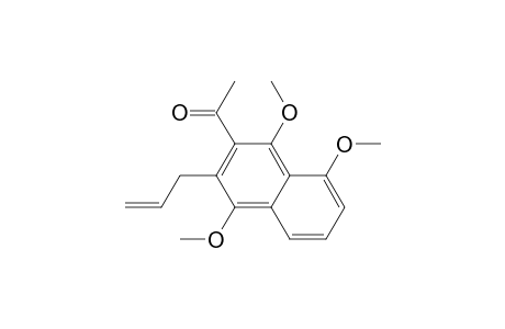 1-(1,4,8-Trimethoxy-3-prop-2-enyl-2-naphthalenyl)ethanone