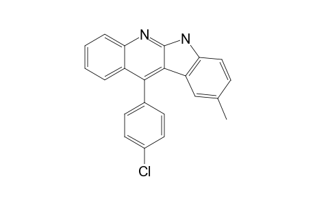 11-(p-Chlorophenyl)-9-methyl-6H-indolo[2,3-b]quinoline