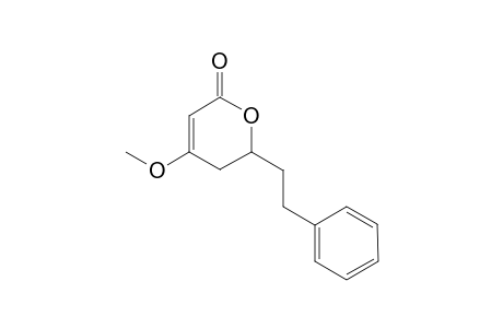 2H-Pyran-2-one, 5,6-dihydro-4-methoxy-6-phenethyl-