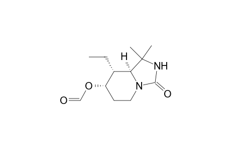 4-(FORMYLOXY)-5-ETHOXY-7,7-DIMETHYL-1,8-DIAZABICYCLO-[4.3.0]-NONAN-9-ONE;ISOMER-#1