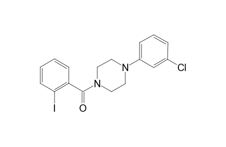 1-(3-Chlorophenyl)-4-(2-iodobenzoyl)piperazine