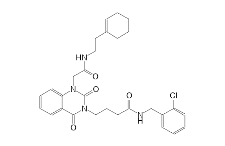 N-(2-chlorobenzyl)-4-(1-(2-{[2-(1-cyclohexen-1-yl)ethyl]amino}-2-oxoethyl)-2,4-dioxo-1,4-dihydro-3(2H)-quinazolinyl)butanamide