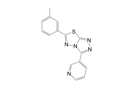 6-(3-methylphenyl)-3-(3-pyridinyl)[1,2,4]triazolo[3,4-b][1,3,4]thiadiazole