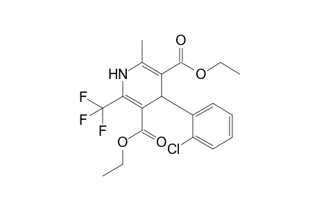 4-(2-Chlorophenyl)-2-methyl-6-(trifluoromethyl)-1,4-dihydropyridine-3,5-dicarboxylic acid diethyl ester