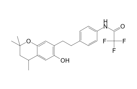 Acetamide, N-[4-[2-(3,4-dihydro-6-hydroxy-2,2,4-trimethyl-2H-1-benzopyran-7-yl)ethyl]phenyl]-2,2,2-trifluoro-