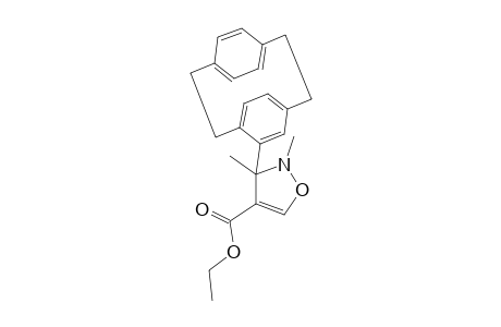 Ethyl 2,3-Dimethyl-3-(4'-[2.2]paracyclophanyl)-2,3-dihydroisoxazole-4-carboxylate