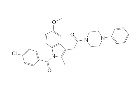 2-[1-(4-Chlorobenzoyl)-5-methoxy-2-methyl-indol-3-yl]-1-(4-phenylpiperazin-1-yl)ethanone