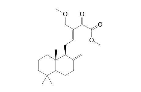 (E)-5-[(1S,8as)-5,5,8A-Trimethyl-2-methylidene-3,4,4A,6,7,8-hexahydro-1H-naphthalen-1-yl]-3-(hydroxymethyl)-2-oxopent-3-enoic acid, 2me derivative