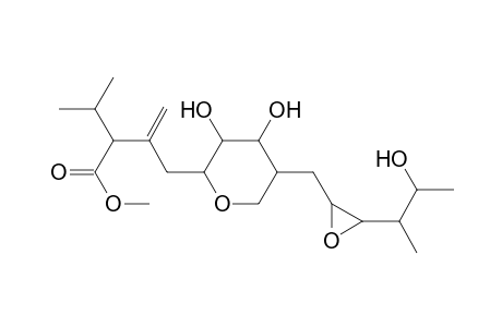 Methyl 3-{[5-(2,3-epoxy-5-hydroxy-4-methylhexyl)-3,4-dihydroxytetrahydropyran-2-yl]methyl}-2-isopropylbut-3-enoate