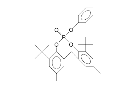 4,8-Di-tert-butyl-2,10-dimethyl-6-phenoxy-12H-dibenzo(D,G)(1,3,2)dioxaphosphocin 6-oxide