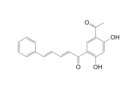 (2E, 4E)-1-[5-Acetyl-2,4-dihydroxyphenyl]-5-phenylpenta-2,4-dien-1-one