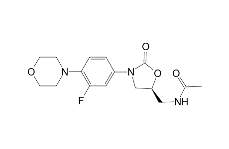 LINEZOLID;(S)-N-[[-(3-(3-FLUORO-4-(4-MORPHOLINYL)-PHENYL]-2-OXO-5-OXAZOLIDINYL]-METHYL]-ACETAMIDE