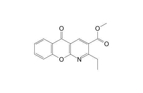 2-ETHYL-5-OXO-5H-[1]BENZOPYRANO[2,3-b]PYRIDINE-3-CARBOXYLIC ACID, METHYL ESTER