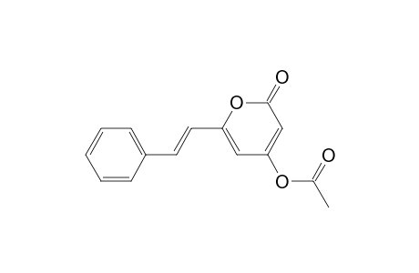 2-Oxo-6-[(E)-2-phenylethenyl]-2H-pyran-4-yl acetate