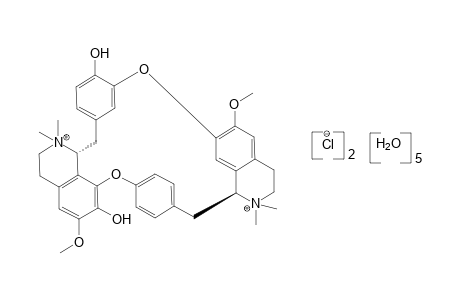 (+)-TUBOCURARINE, DICHLORIDE, PENTAHYDRATE