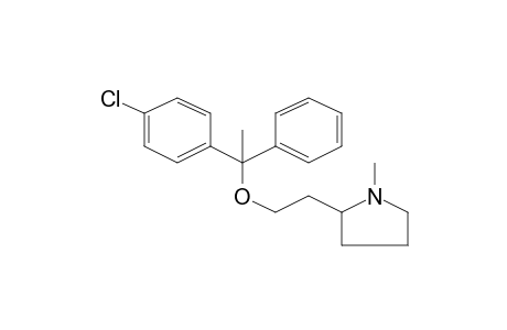 2-(2-[1-(4-Chlorophenyl)-1-phenylethoxy]ethyl)-1-methylpyrrolidine