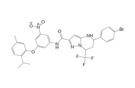 5-(4-bromophenyl)-N-[3-(2-isopropyl-5-methylphenoxy)-5-nitrophenyl]-7-(trifluoromethyl)-4,5,6,7-tetrahydropyrazolo[1,5-a]pyrimidine-2-carboxamide