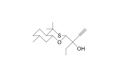 Hexahydro-4,7,7-trimethyl-8-(1-hydroxy-1-ethyl-2-propyn-1-yl)-trans-benzoxathiane