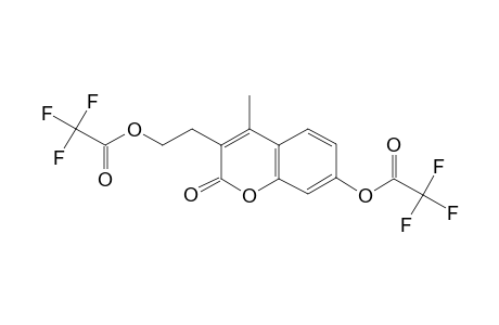 7-Hydroxy-3-(2-hydroxyethyl)-4-methyl-2H-chromen-2-one, bis(trifluoroacetate)