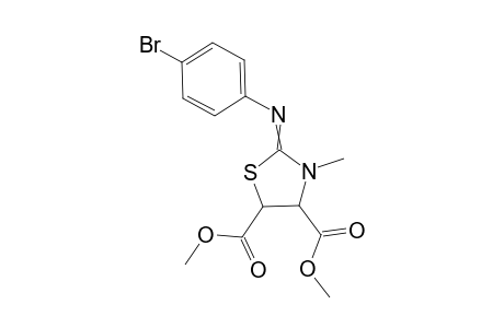 Dimethyl 3-(methyl)-2-(4-bromophenyl)imino-1,3-thiazolane-4,5-dicarboxylate