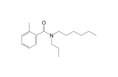 Benzamide, 2-methyl-N-propyl-N-hexyl-