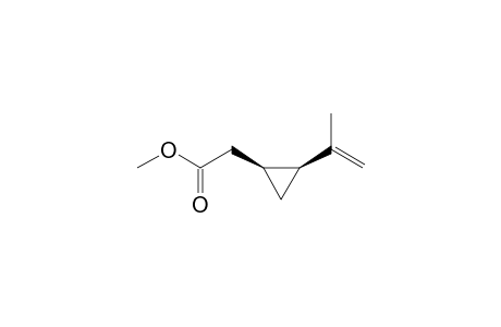 Cyclopropaneacetic acid, 2-(1-methylethenyl)-, methyl ester, (1R-cis)-