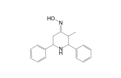 2,6-DIPHENYL-3-METHYL-PIPERIDIN-4-ONE-OXIME
