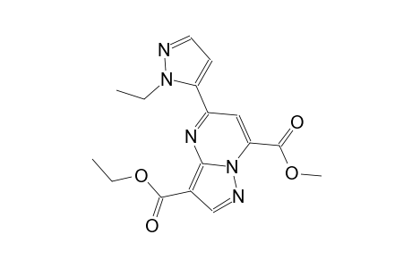 pyrazolo[1,5-a]pyrimidine-3,7-dicarboxylic acid, 5-(1-ethyl-1H-pyrazol-5-yl)-, 3-ethyl 7-methyl ester