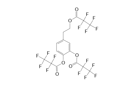 (3,4-Dihydroxyphenyl)ethanol tris(pentafluoropropionate)