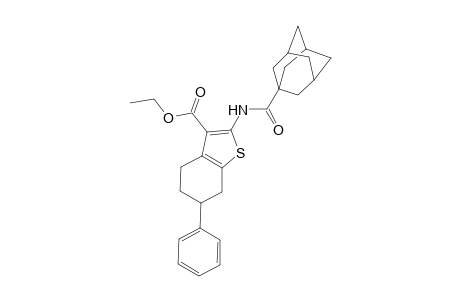 Ethyl 2-[(1-adamantylcarbonyl)amino]-6-phenyl-4,5,6,7-tetrahydro-1-benzothiophene-3-carboxylate