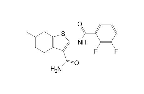 2-[(2,3-difluorobenzoyl)amino]-6-methyl-4,5,6,7-tetrahydro-1-benzothiophene-3-carboxamide