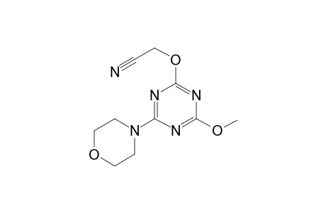 (4-Methoxy-6-morpholin-4-yl-[1,3,5]triazin-2-yloxy)acetonitrile