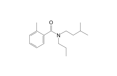 Benzamide, 2-methyl-N-propyl-N-(3-methylbutyl)-