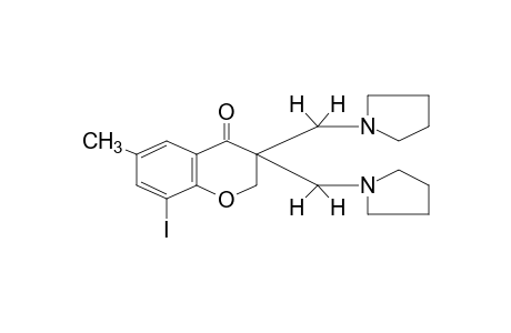 3,3-BIS[(1-PYRROLIDINYL)METHYL]-8-IODO-6-METHYL-4-CHROMANONE