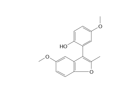 4-methoxy-2-(5-methoxy-2-methylbenzofuran-3-yl)phenol