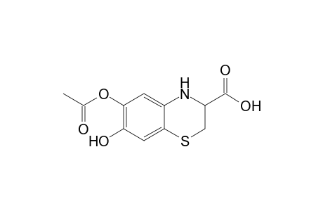 6-Acetoxy-3-carboxy-7-hydroxy-2,3-dihydro-4H-1,4-benzothiazine