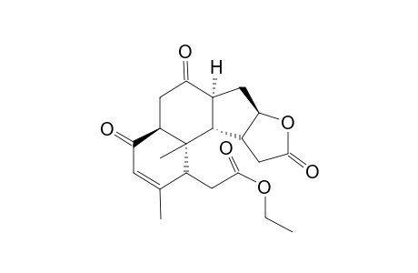 (1.alpha.,4a.beta.,6a.alpha.,7a.beta.,10a.beta.,10b.alpha.,10c.alpha.)-4,4a,5,6,6a,7,7a,9,10,10a,10b,10c-Dodecahydro-2,10c-dimethyl-4,6,9-trioxo-1H-benz[6,7]indeno[2,1-b]furan-1-acetic acid ethyl ester