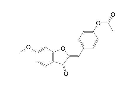 acetic acid [4-[(Z)-(3-keto-6-methoxy-benzofuran-2-ylidene)methyl]phenyl] ester