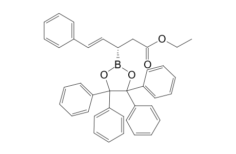 (E,3S)-5-phenyl-3-(4,4,5,5-tetraphenyl-1,3,2-dioxaborolan-2-yl)-4-pentenoic acid ethyl ester