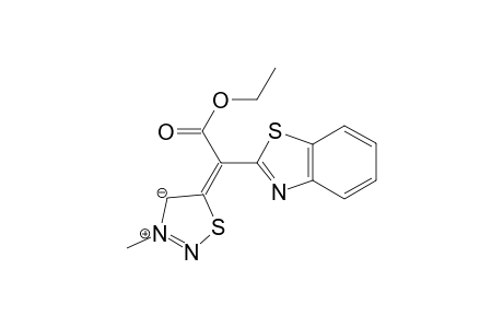 5-[(BENZOTHIAZOL-2-YL)-(ETHOXYCARBONYL)-METHYLENE]-3-METHYL-4,5-DIHYDRO-1,2,3-THIADIAZOL-3-IUM-4-IDE