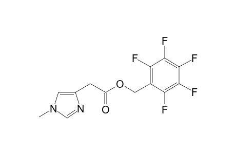 1-Methylimidazol-4-acetic acid, pentafluorobenzyl ester