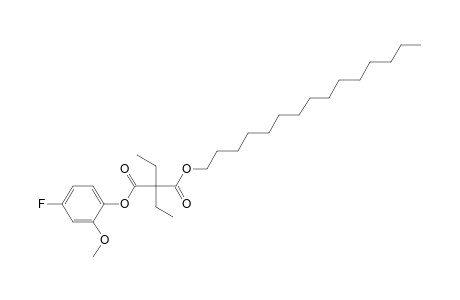 Diethylmalonic acid, 4-fluoro-2-methoxyphenyl pentadecyl ester