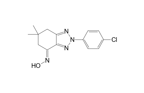 (E)-4,5,6,7-Tetrahydro-6,6-dimethyl-2-(4'-chlorophenyl)-2H-benzo[d](1,2,3)-triazol-4-one - oxime