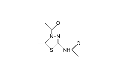 N-(4-acetyl-5-methyl-deltasquare-1,3,4-thiadiazolin-2-yl]acetamide