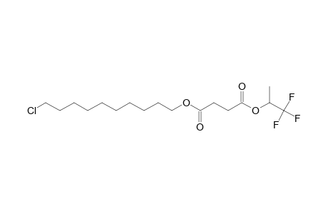 Succinic acid, 1,1,1-trifluoroprop-2-yl 10-chlorodecyl ester