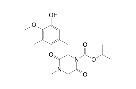 3-(3-Hydroxy-4-methoxy-5-methylphenylmethyl)-4-isopropyloxycarbonyl-1-methyl-2,5-piperazinedione